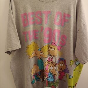 Nickelodeon Gray '90s Cartoon Kids T-Shirt